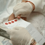 papel de filtro exame