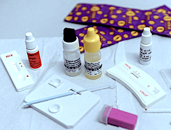 Teste rápido no CTA, HIV, sífilis e hepatite